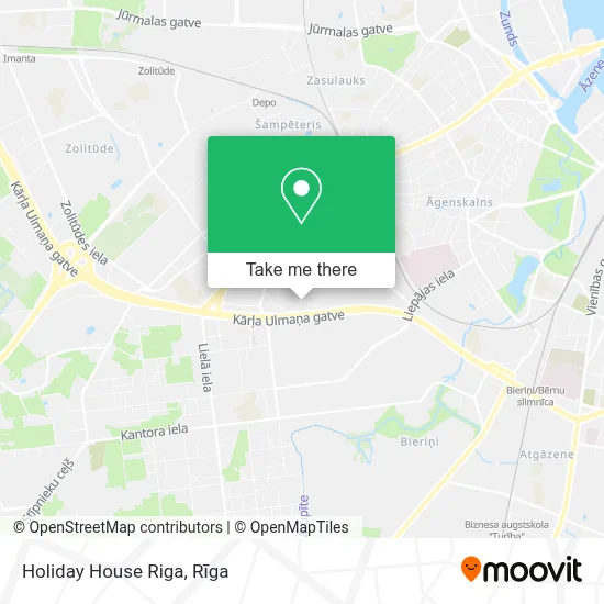 Holiday House Riga map
