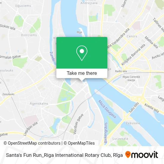 Santa's Fun Run_Riga International Rotary Club map