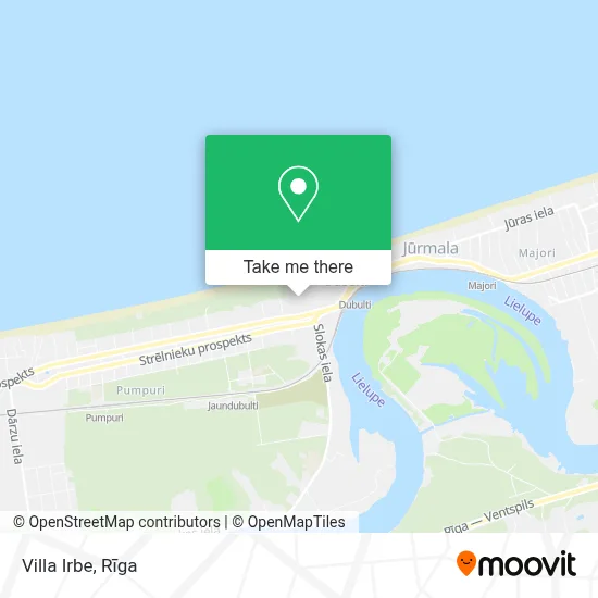 Villa Irbe map
