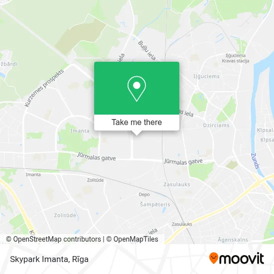 Skypark Imanta map