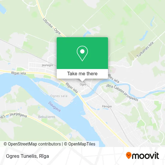 Ogres Tunelis map