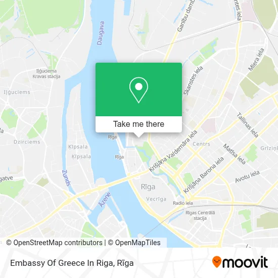Embassy Of Greece In Riga map