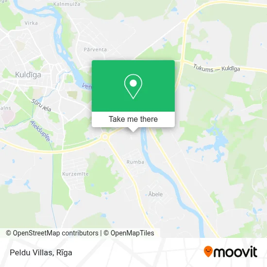 Peldu Villas map