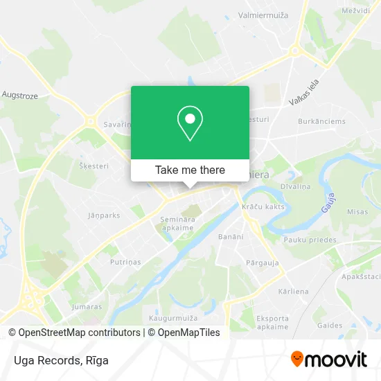 Uga Records map