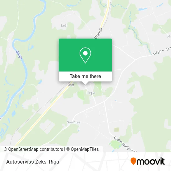 Autoserviss Žeks map
