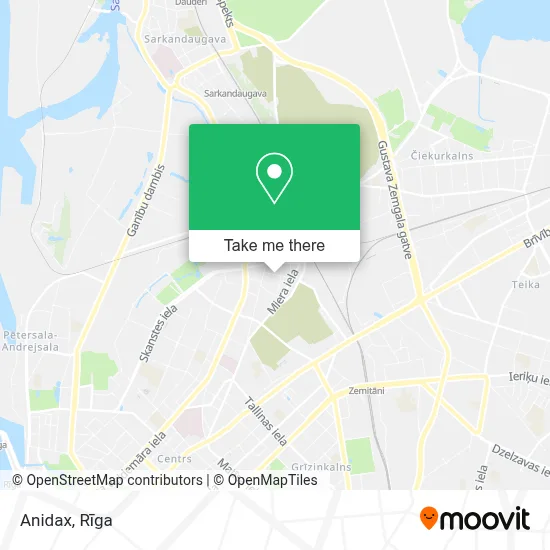Anidax map