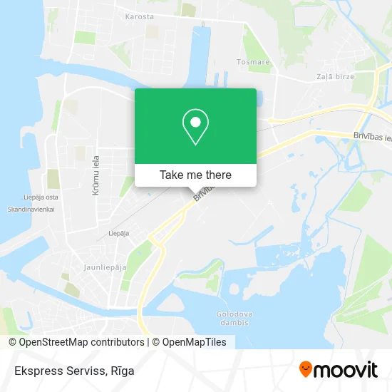Ekspress Serviss map