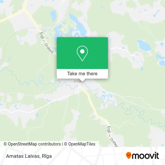 Amatas Laivas map