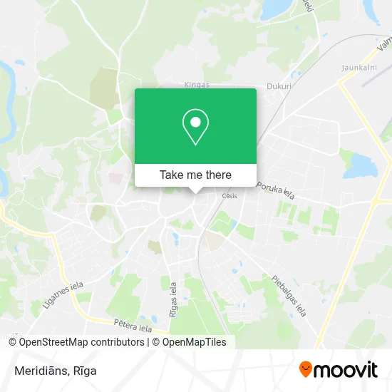 Meridiāns map