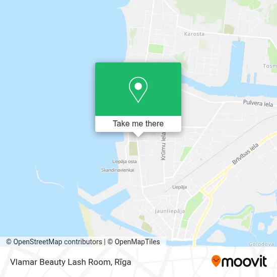 Vlamar Beauty Lash Room map