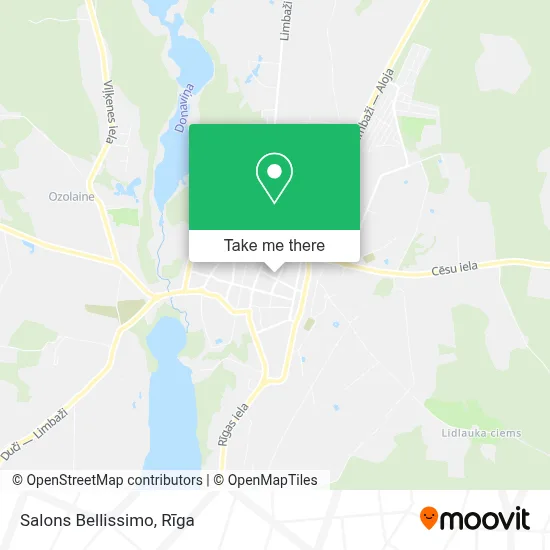 Salons Bellissimo map