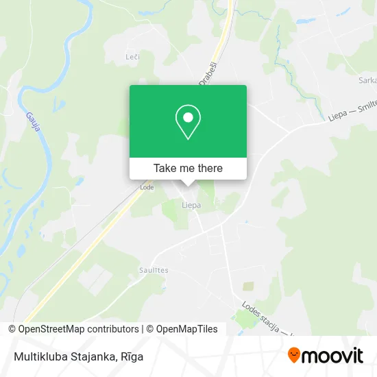 Multikluba Stajanka map