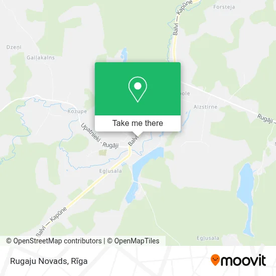 Rugaju Novads map