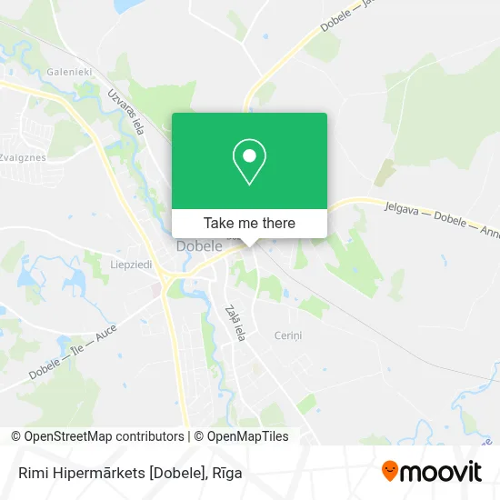 Rimi Hipermārkets [Dobele] map