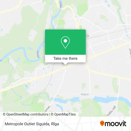 Metropole Outlet Sigulda map