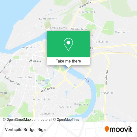 Ventspils Bridge map