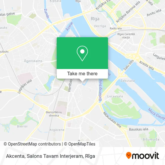 Akcenta, Salons Tavam Interjeram map