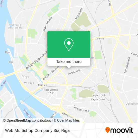 Web Multishop Company Sia map
