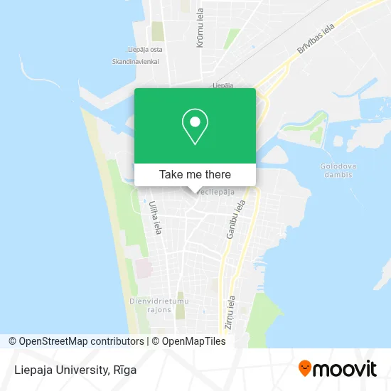 Liepaja University map