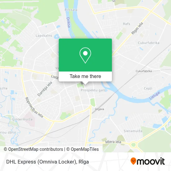 DHL Express (Omniva Locker) map