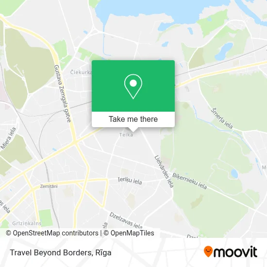 Travel Beyond Borders map