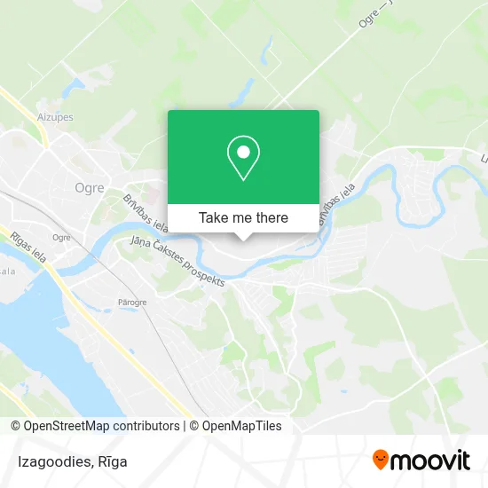 Izagoodies map