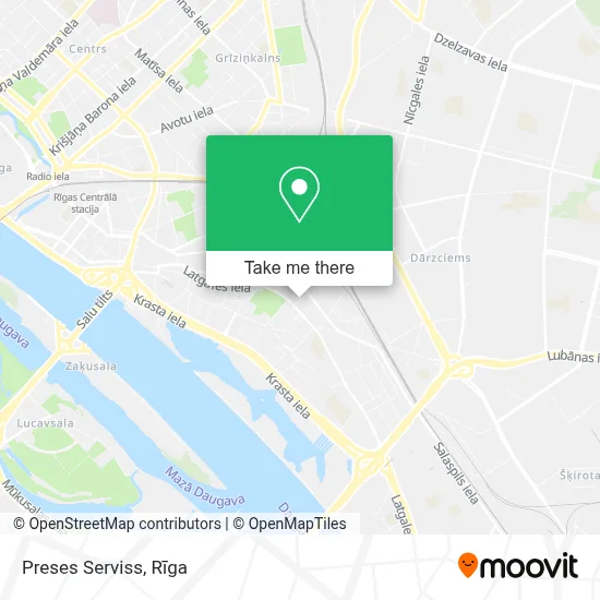 Preses Serviss map