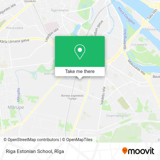 Riga Estonian School map