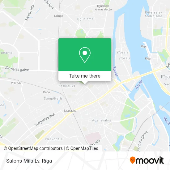 Salons Mila Lv map