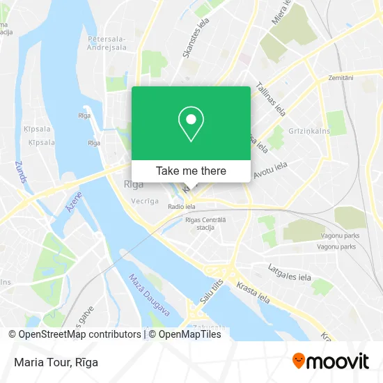 Maria Tour map