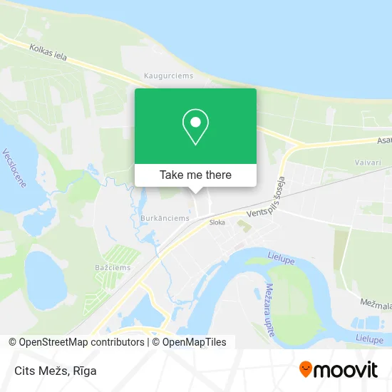 Cits Mežs map