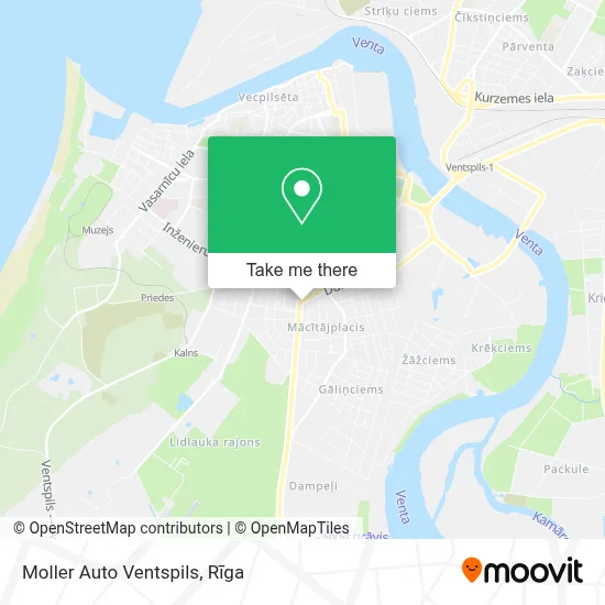 Moller Auto Ventspils map