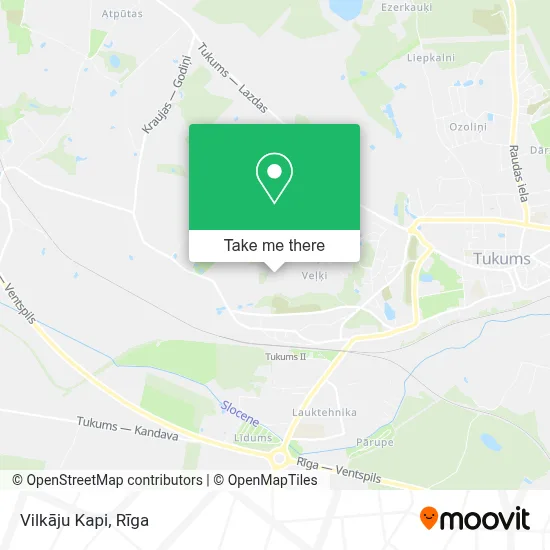 Vilkāju Kapi map