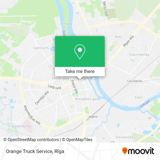Orange Truck Service map