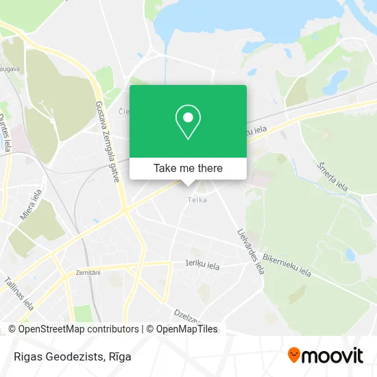 Rigas Geodezists map