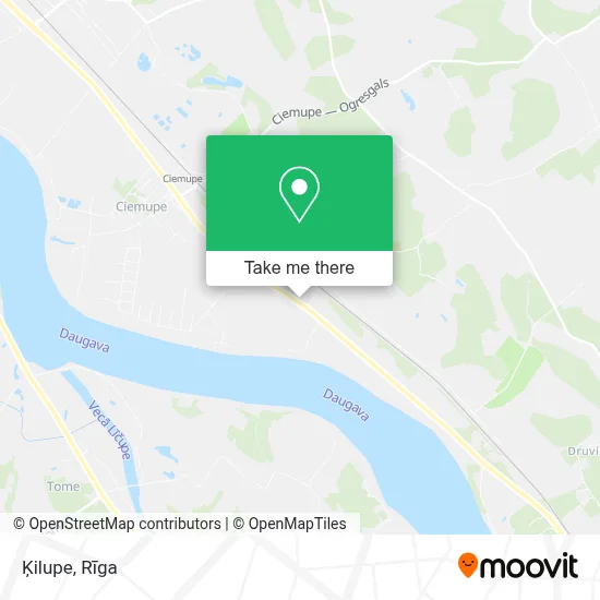 Ķilupe map