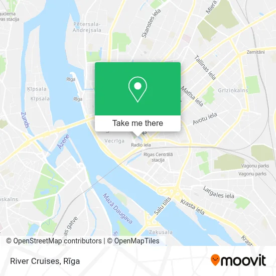 River Cruises map