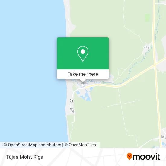 Tūjas Mols map