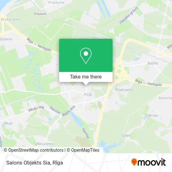 Salons Objekts Sia map