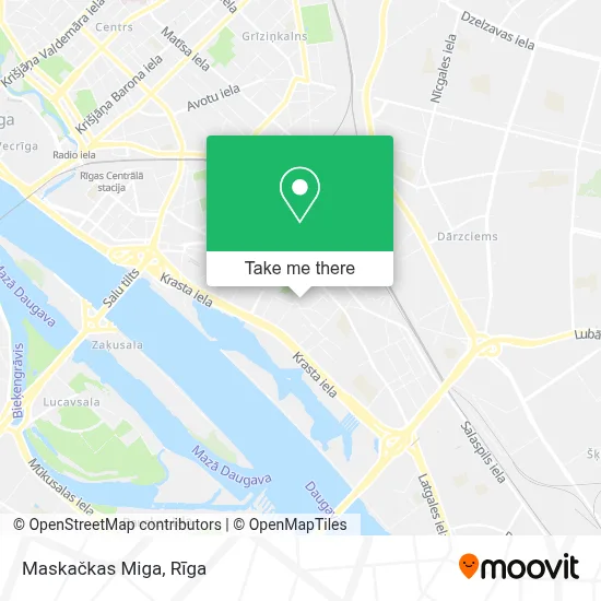 Maskačkas Miga map