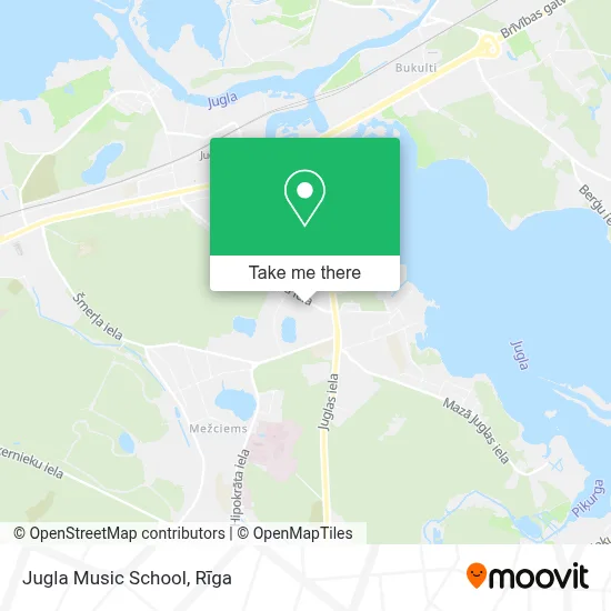 Jugla Music School map