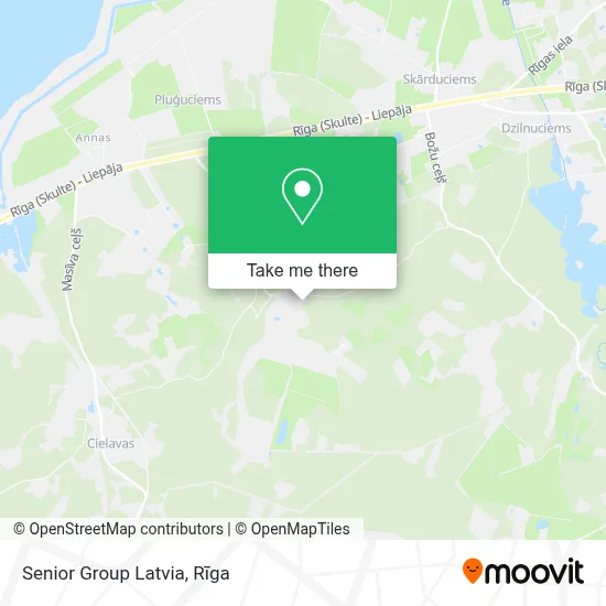 Senior Group Latvia map