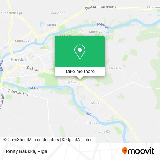 Ionity Bauska map