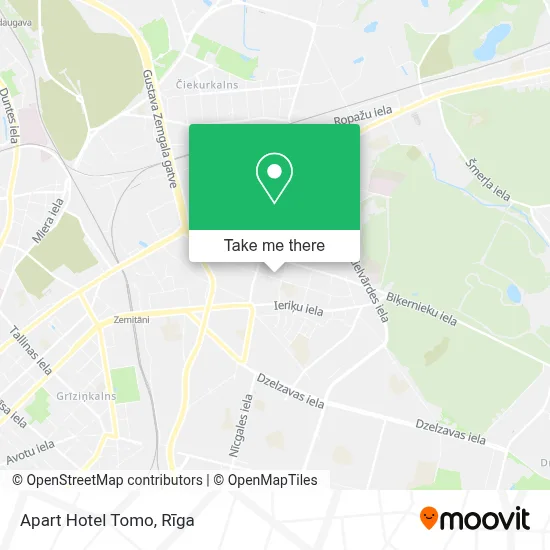 Apart Hotel Tomo map