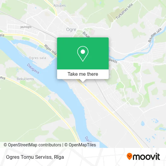 Ogres Torņu Serviss map