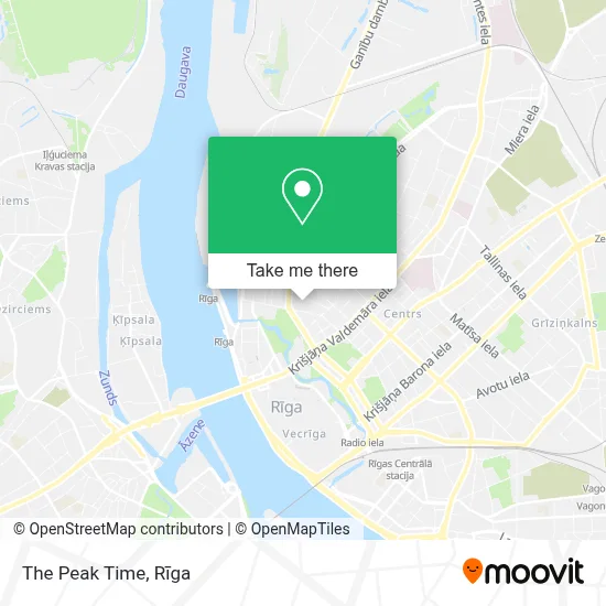 The Peak Time map