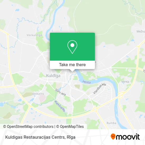 Kuldigas Restauracijas Centrs map
