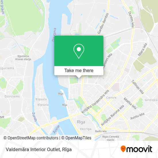 Valdemāra Interior Outlet map