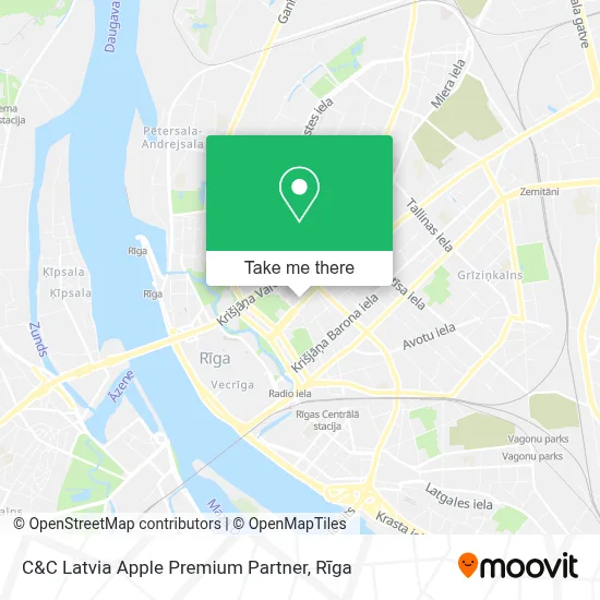 C&C Latvia Apple Premium Partner map