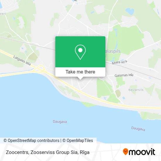 Zoocentrs, Zooserviss Group Sia map